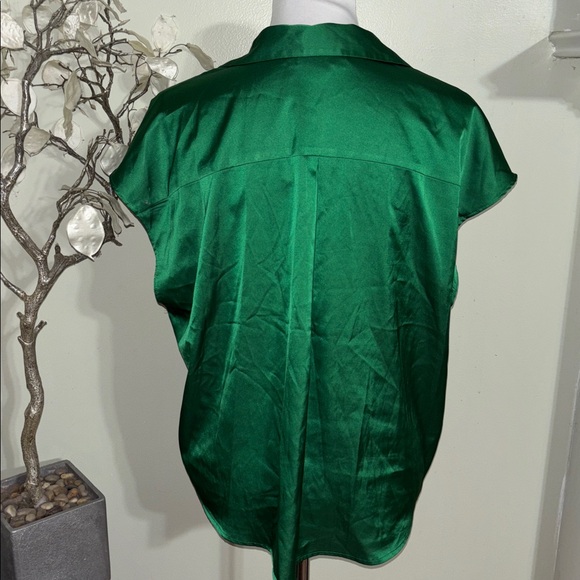 Banana Republic Emerald Satin Blouse - Picture 4 of 4